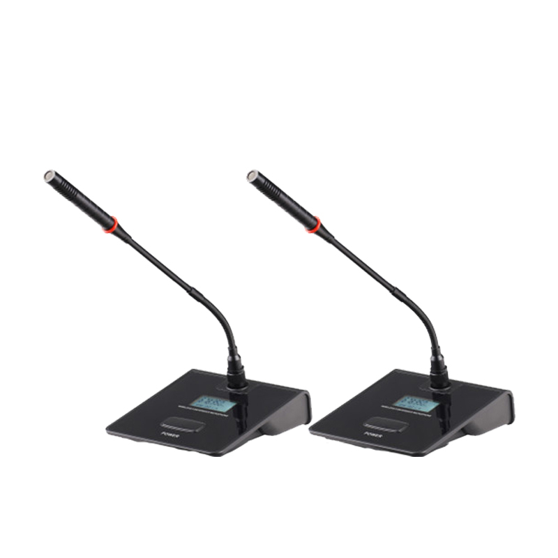 册视会议设备UHF一拖二配会议鹅颈式话筒TP-8002 CSWL台高清大图