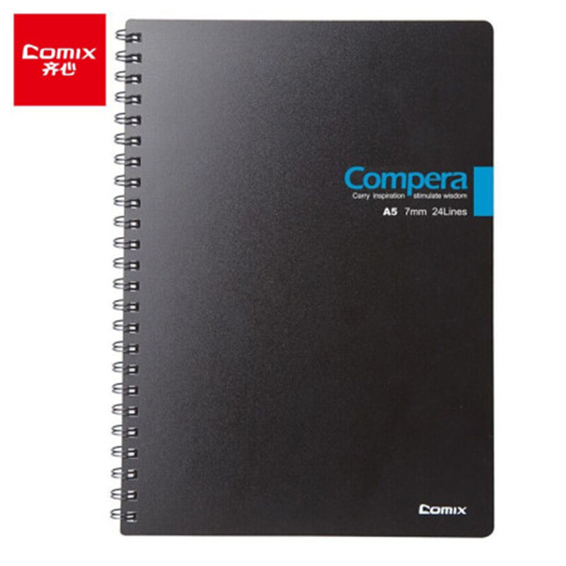 齐心(COMIX) CPA5607Compera双螺旋PP面本 A5 60张
