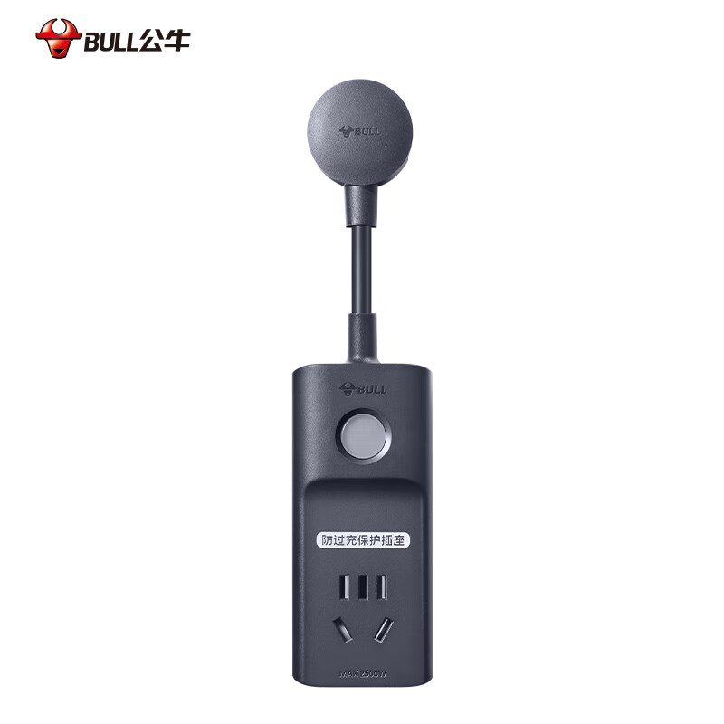 公牛(bull)GN-D1010 防过充插座1位1.8米(单位:个)黑色