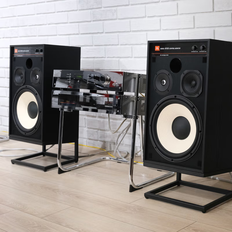 JBL 4312G高保真HiFi发烧专业演播室录音棚工作室胆机音箱 白色高清大图