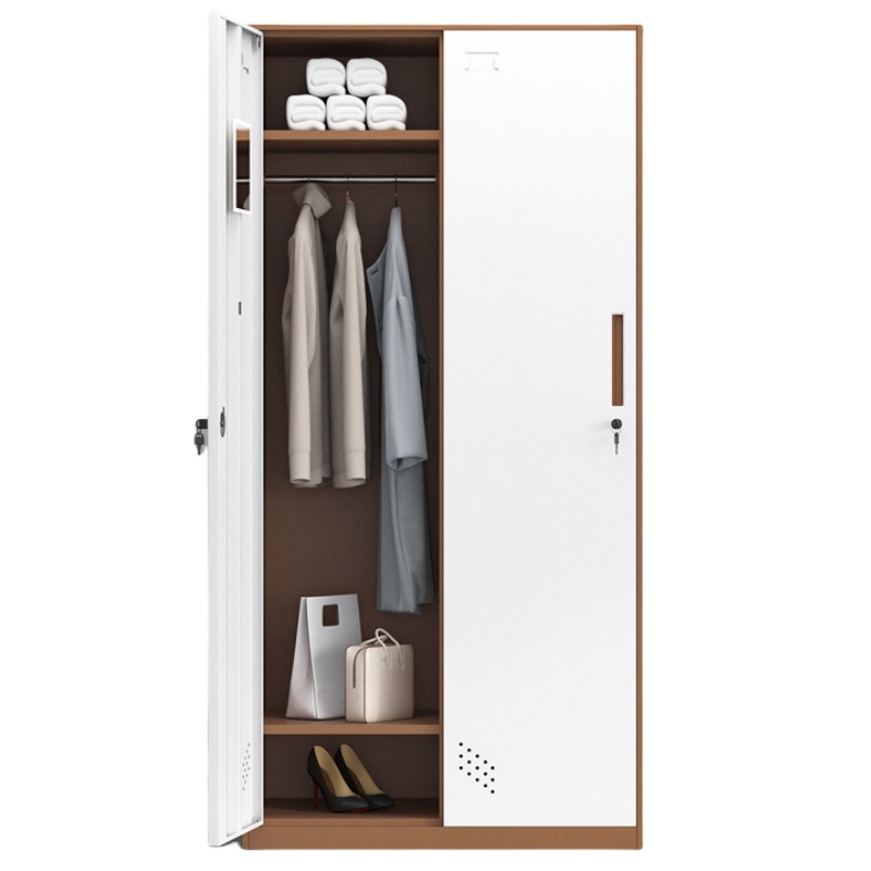 凌迪星咖色2门更衣柜900*500*1850mm台高清大图