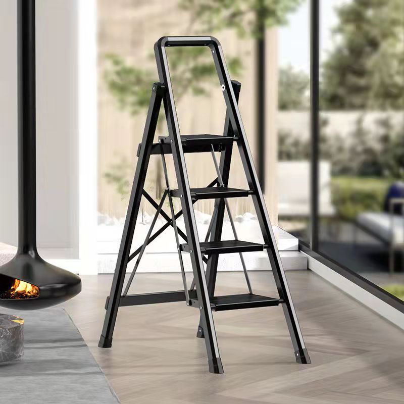 肯泰加厚铝合金家用梯子室内多功能折叠伸缩安全人字梯便携小楼梯5步