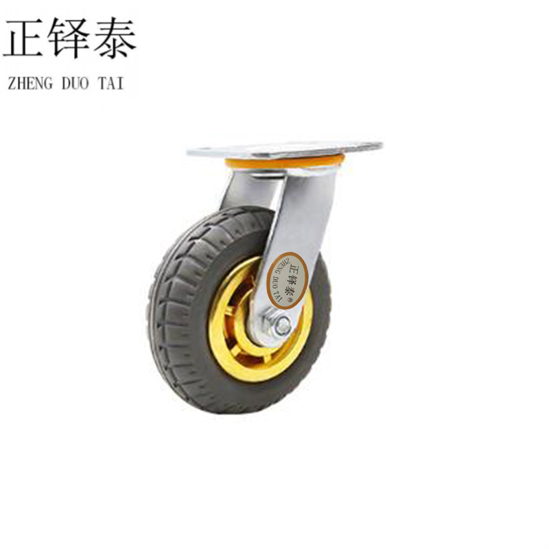 正铎泰 橡胶静音万向轮4寸100mm/ 个 4寸100mm