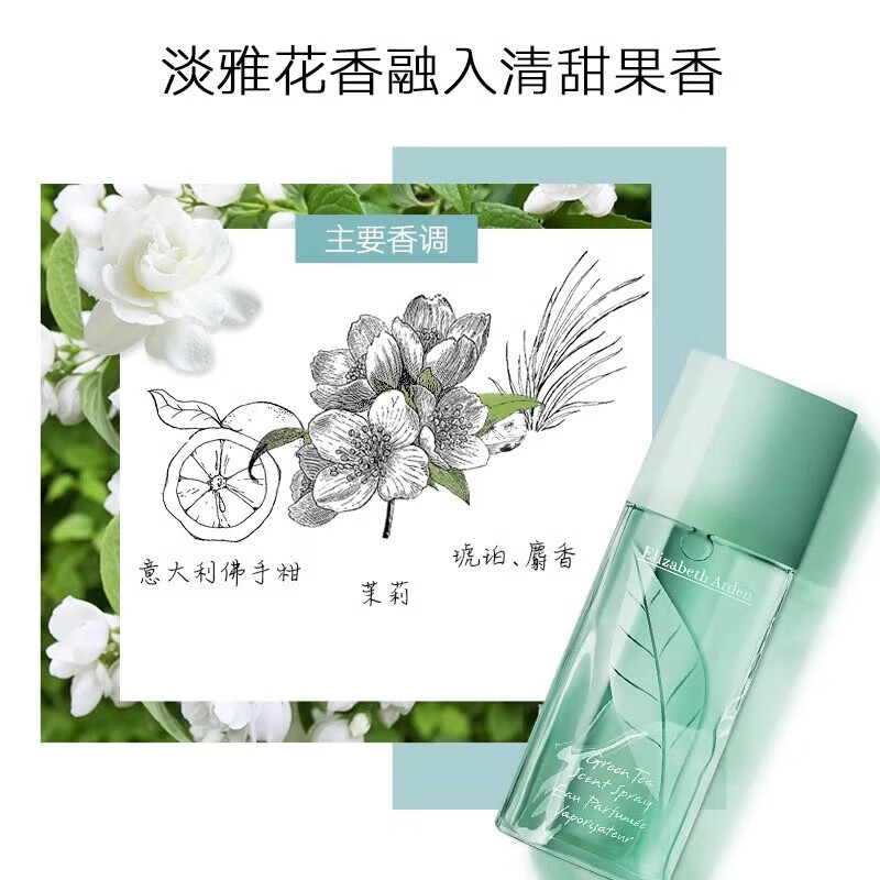 伊丽莎白雅顿(绿茶)香水30ml 持久留香自然清新高清大图