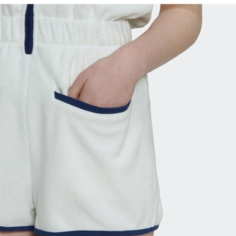 adidas/阿迪达斯运动女子短袖翻领连体衣 休闲套装 HT5937 D