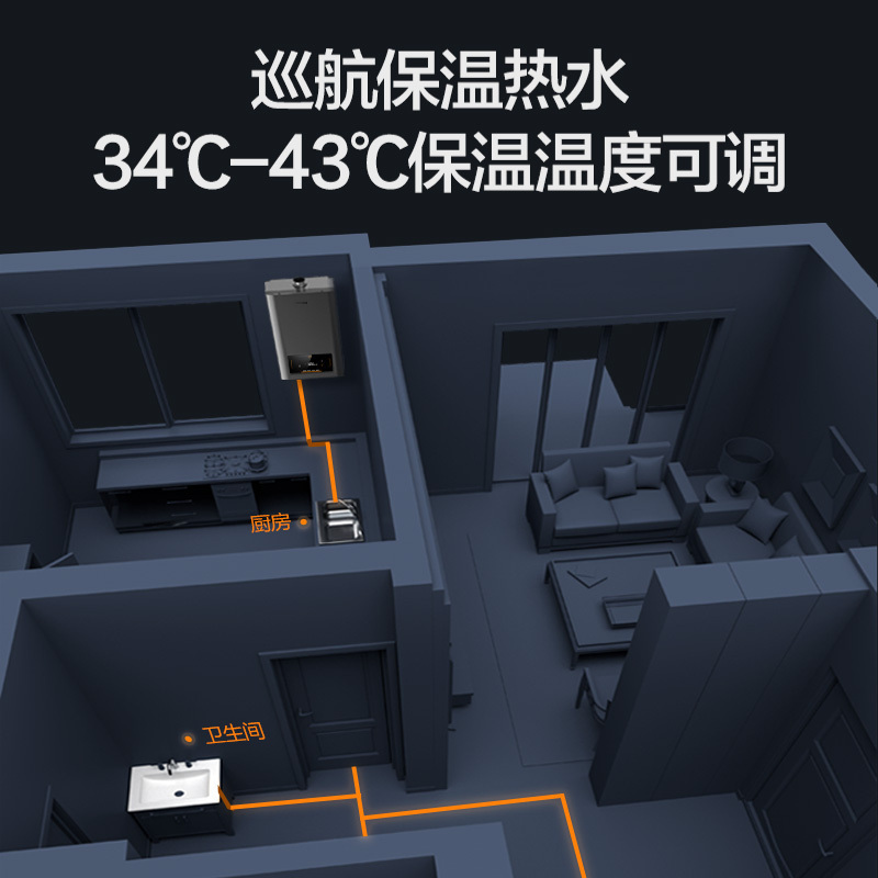 万和(Vanward) 13升燃气热水器零冷水热水器 燃气热水器13升热水器自营恒温非天然气 JSQ25-S2W13