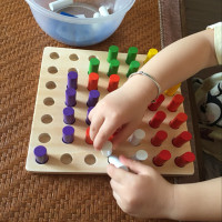 幼儿园儿童感统训练器材儿童早教家用玩具插棍吊缆子教具 儿童玩具