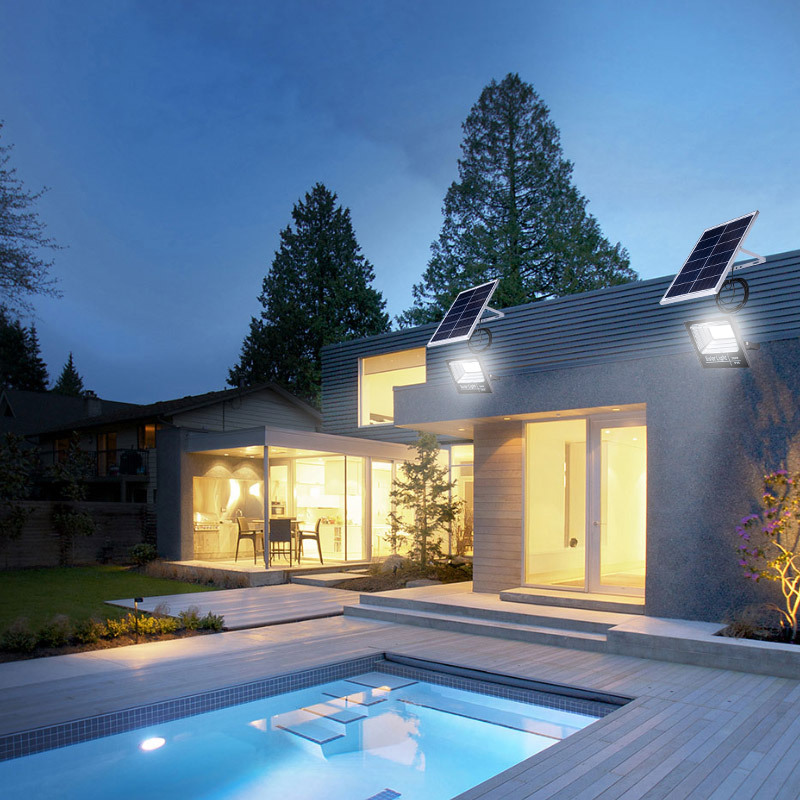 长虹照明太阳能户外投光灯家用庭院灯大功率新农村路灯超亮防水室外