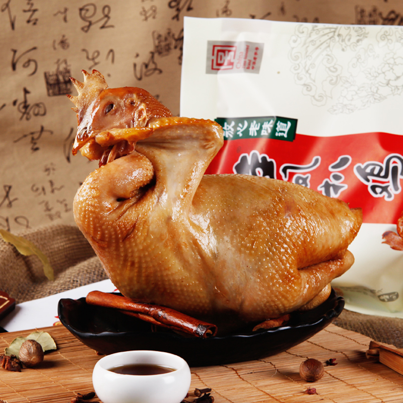 [中华特色]河北供销馆 金凤扒鸡 彩袋鸡600g 中华老字号五香脱骨整只鸡烧鸡卤味小吃鸡肉熟食 河北石家庄特产 华北