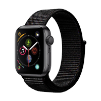 Apple Watch Series4 智能手表GPS+蜂窝网络款 44毫米深空灰色铝金属表壳搭配黑色回环式运动表带