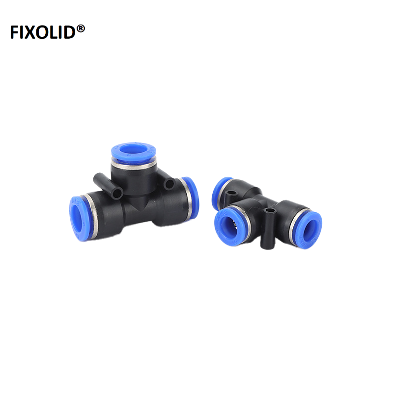 FIXOLID 气管快速接头T型三通接头 PEG10-8-10 个高清大图
