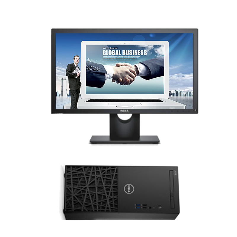 戴尔(Dell)3070MT商用台式电脑整机 23.8寸显示器(i5-9500 8G 1T+256G 2G独显)