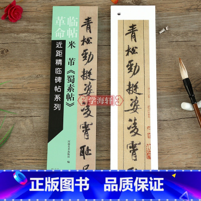 [正版]学海轩 米芾蜀素帖 近距精临碑帖系列字卡 原帖放大简体旁注 可散页使用 米芾行书毛笔书法练字帖古贴图书临帖革命