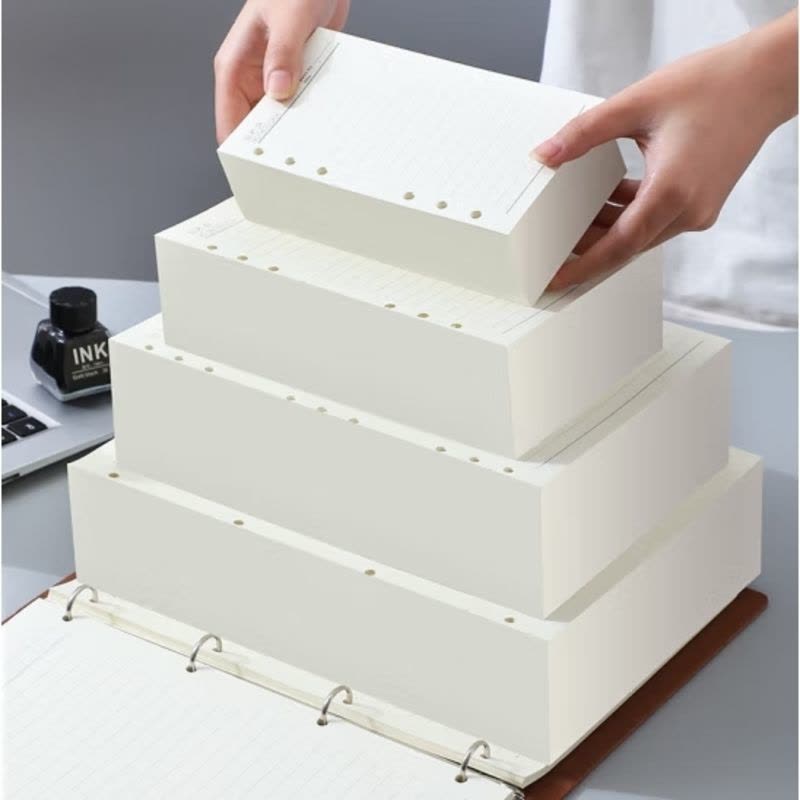 嘉然恒 活页本替换内芯4孔活页纸适用A4活页笔记本本子记事本替芯加厚纸张空白内芯图片