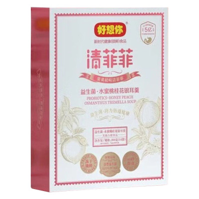 好想你清菲菲即食谷物健康滋补水蜜桃桂花银耳羹364g*1盒