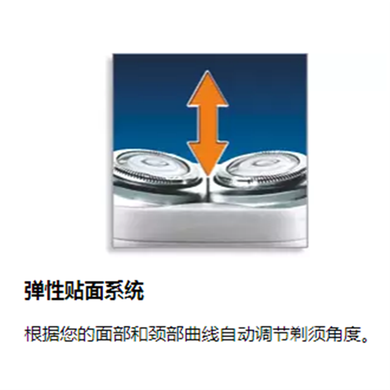 飞利浦剃须刀HQ5715锋尚系列干电I池式防水电动刮胡刀