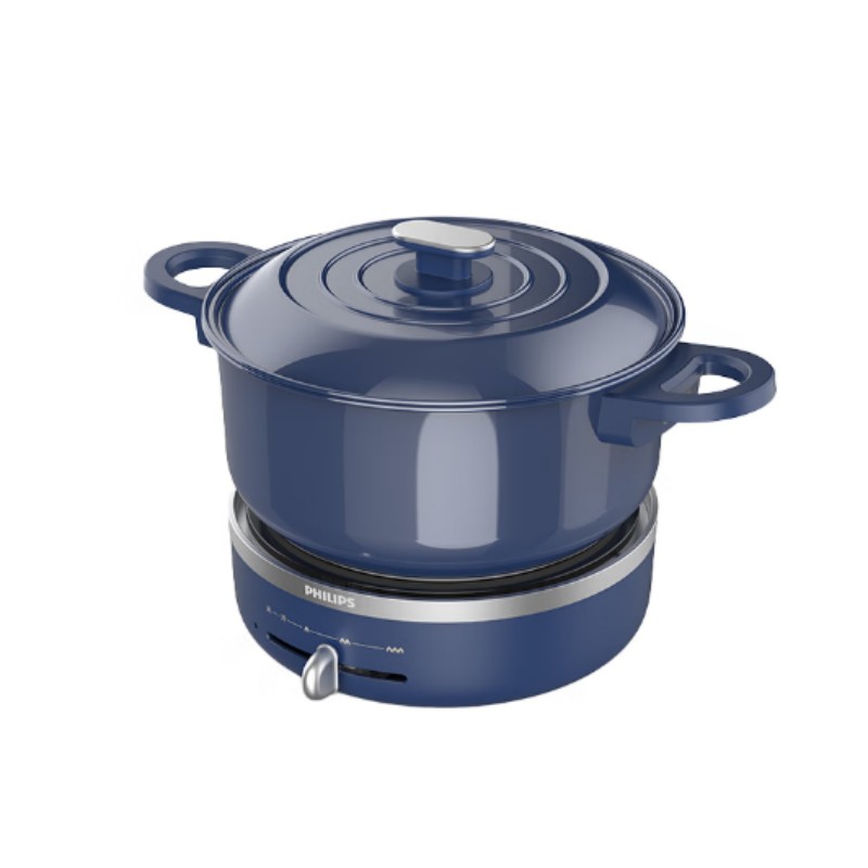 飞利浦电火锅电煮锅家用4L多功能涮肉锅HD2360/30蓝色