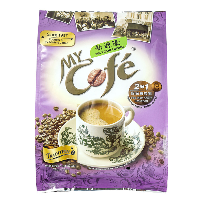 3袋装▏My Cofe SINYOONLOOG 新源隆 怡保白咖啡2合1 420g 马来西亚进口袋装 速溶咖啡