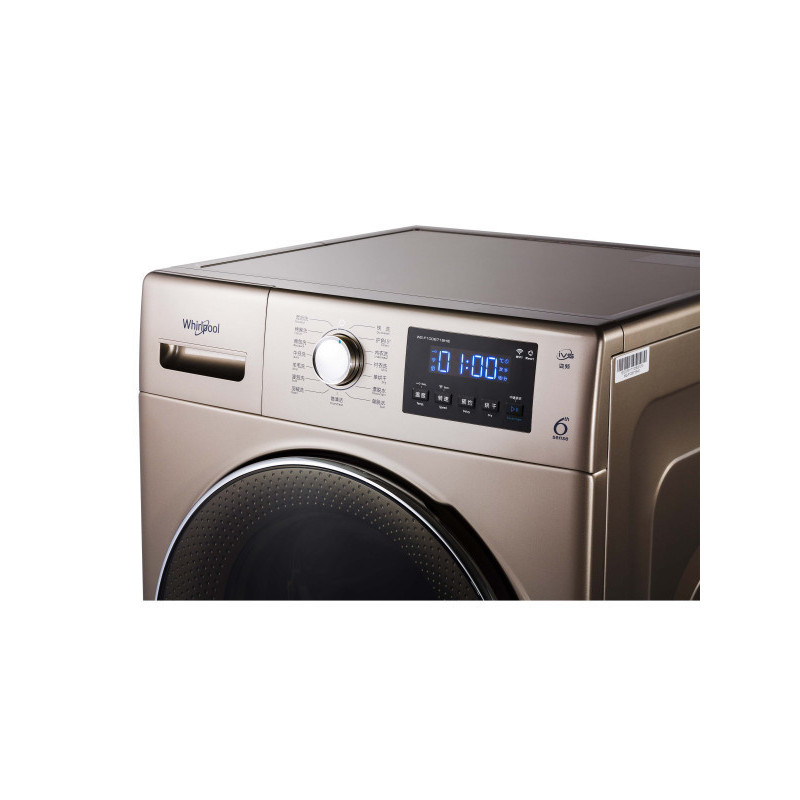 惠而浦(Whirlpool)WG-F100871BHIE 10公斤全自动智能洗烘一体洗衣机
