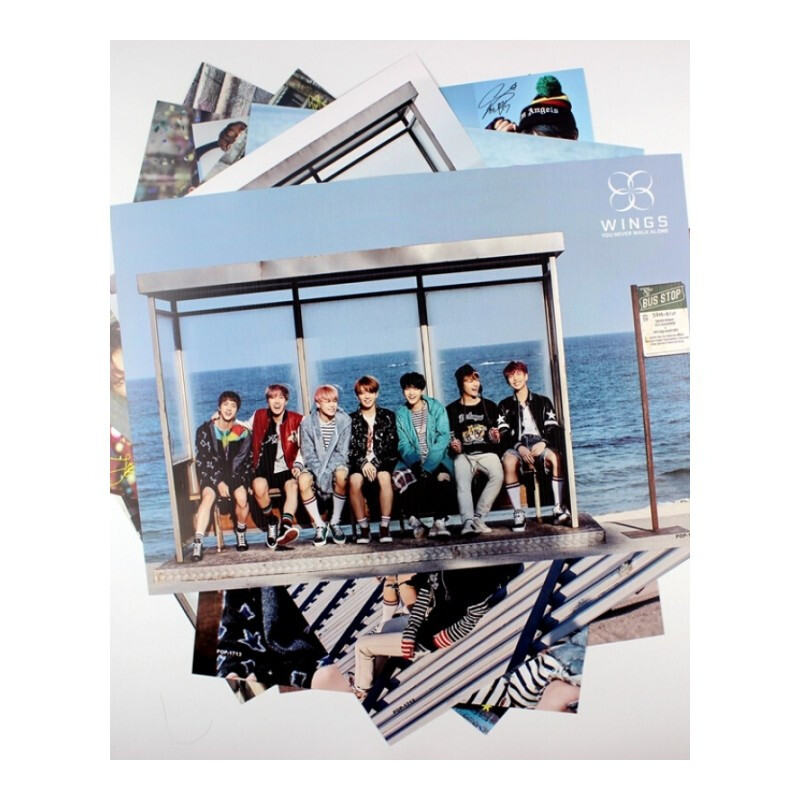 鱼丸墙贴 装饰贴防弹少年团bts Wingsz 新专辑海报8张装日韩墙贴纸壁纸 价格图片品牌报价 苏宁易购苏苈然家居专营店