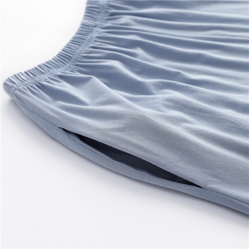 浪莎男士睡衣莫代尔春秋季长袖开衫大码简约休闲青少年家居服套装高清大图