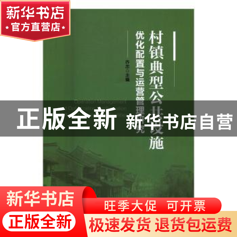 正版 村镇典型公共设施优化配置与运营管理研究 乔忠主编 中国经高清大图