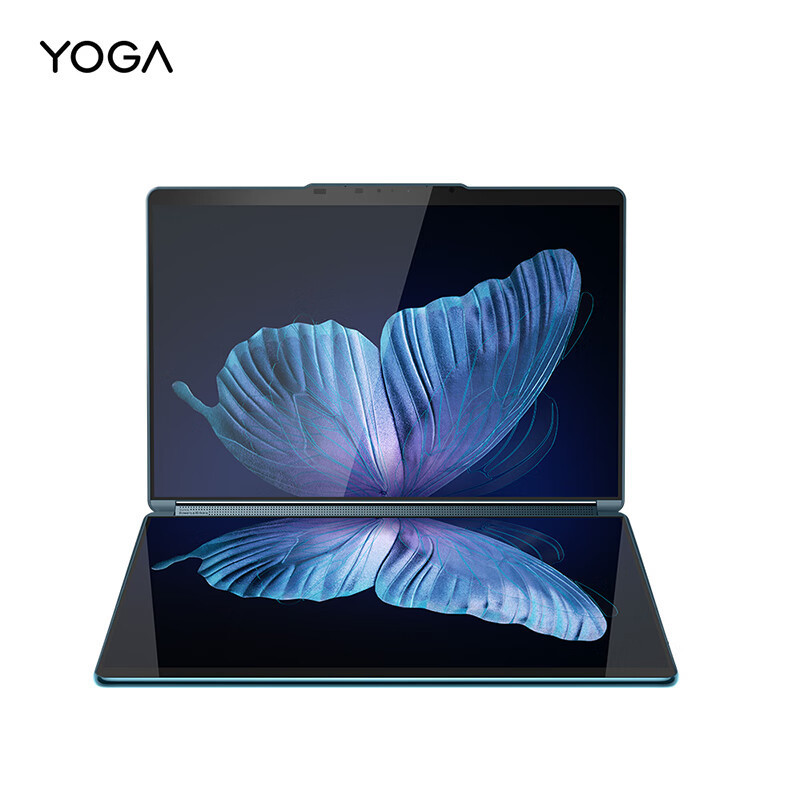 联想(Lenovo)YOGA Book 9i AI元启轻薄笔记本电脑 13.3英寸双屏翻转本(Ultra7 155H 32G 1T 2.8K OLED触控屏 键盘 笔 支架)雾海蓝