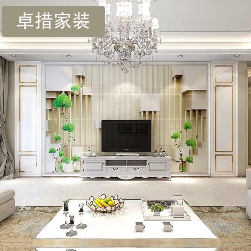 瓷砖背景墙 客厅背景墙 电视沙影视墙 微晶雕刻石纹背景 丛生壹德壹
