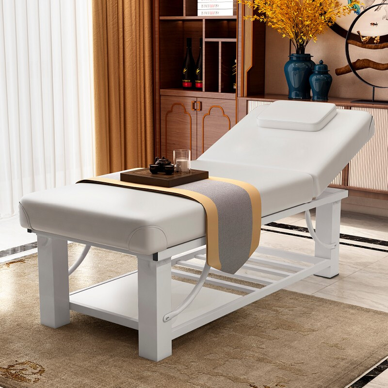 五庭高档床院专用按摩床推拿床理疗家用床带洞折叠纹绣火疗床艾灸床