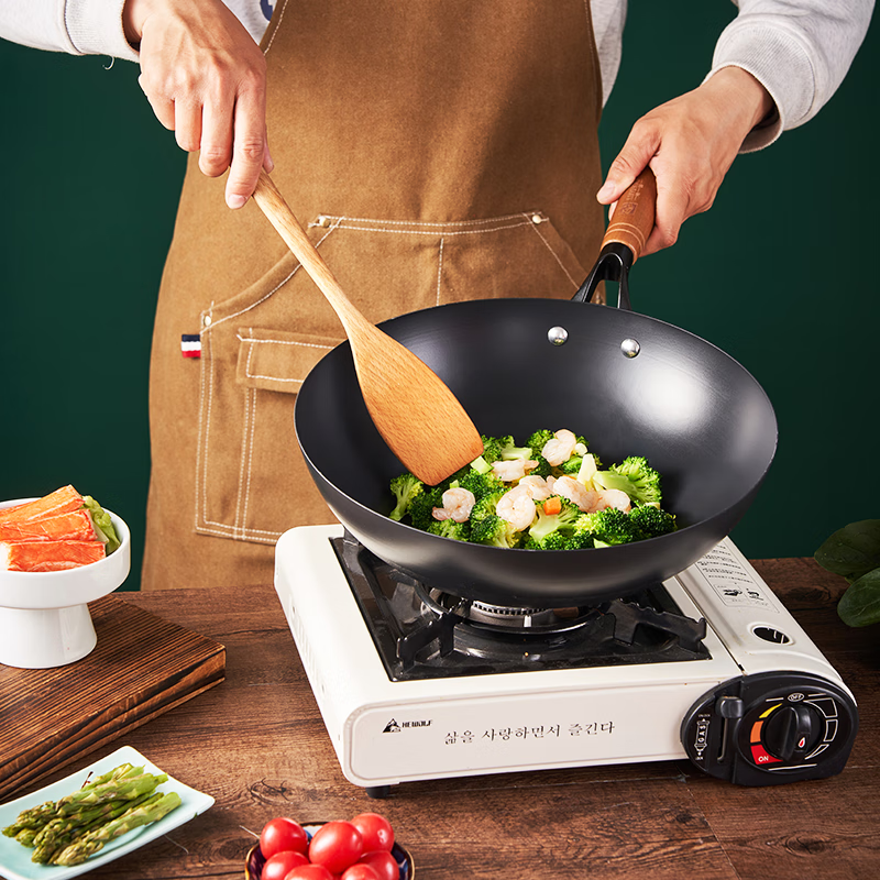 LUVHOO龙韵不粘炒锅陶瓷不粘涂层精铁不易生锈 32cm LH-CG22高清大图