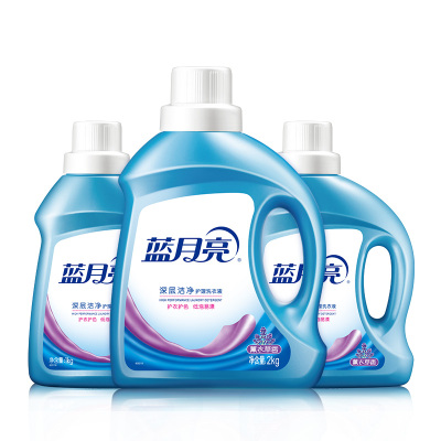 蓝月亮 深层洁净洗衣液 2kg×1瓶+1kg×2瓶 强效去油渍菜渍 温和配方 全家可用薰衣草香