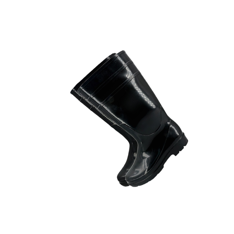 海亚森 M9037 PVC全新料中筒雨鞋36-45码 1双(计价单位:双)黑色高清大图