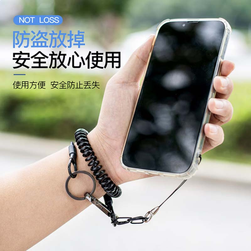 弹簧绳 11cm弹簧绳+钥匙扣高清大图