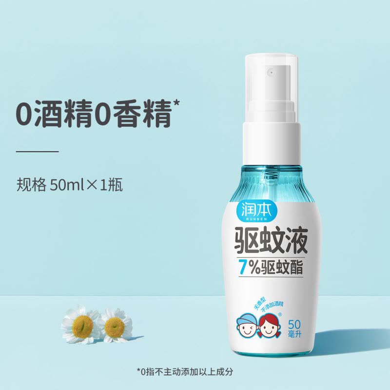 润本(RUNBEN)驱蚊液防蚊喷雾驱蚊水户外专用蚊虫防叮咬蚊怕水花露水图片