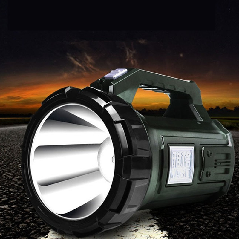 雅格yage5701led强光手电筒充电式手提灯家用户外巡逻应急灯远射高亮