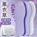 浪莎乐福鞋专用运动鞋垫女吸汗防臭透气减震超软底舒适踩屎感 1双超软透气抗菌防臭-薰衣草 36