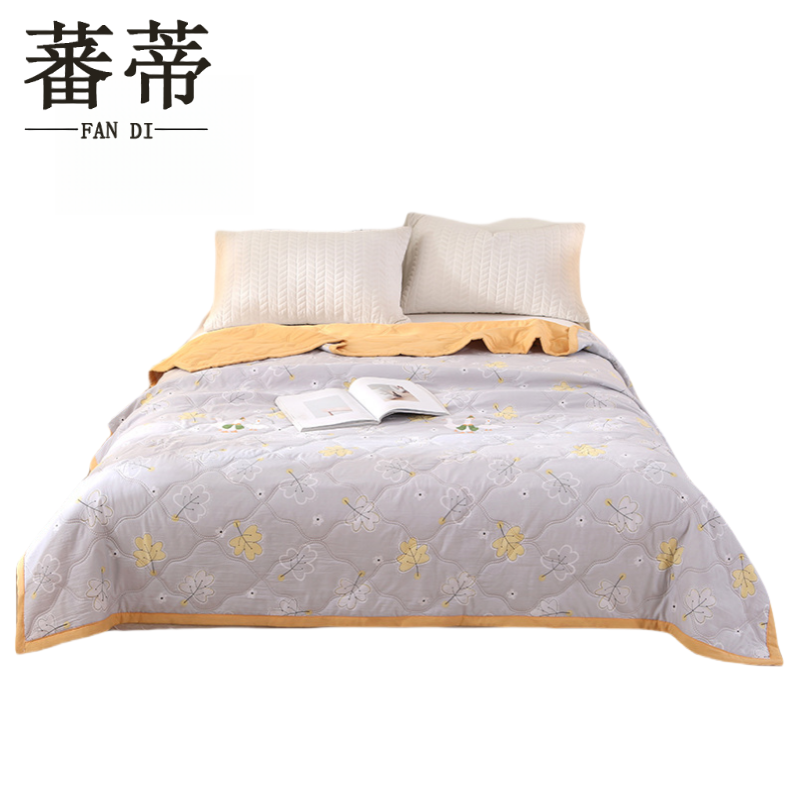 蕃蒂薄被水洗棉夏被夏凉被 条高清大图