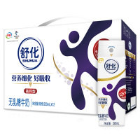 【中粮我买网】伊利舒化无乳糖牛奶（高钙型）笑脸包220ml*12/箱 新老包装随机发货