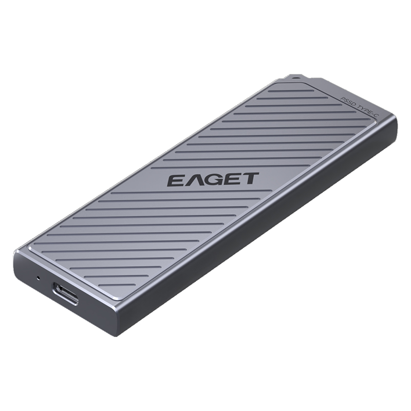 忆捷(Eaget)长江存储颗粒高速1TB移动固态硬盘HM26 USB3.2/TYPE-C手机电脑两用2000MB/S高清大图