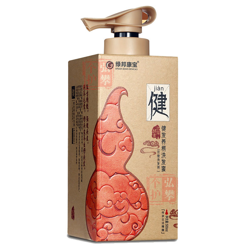 绿帮绿邦康宝百草酵素洗发水去屑净屑止痒控油健发养根无硅油洗液 净屑止痒洗液500ml（全身洗）