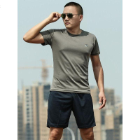 军迷体能训练服上衣裤子作训服套装男夏季短袖圆领特种兵t恤_197_797 3XL/185 陆体能服（短袖+短裤）