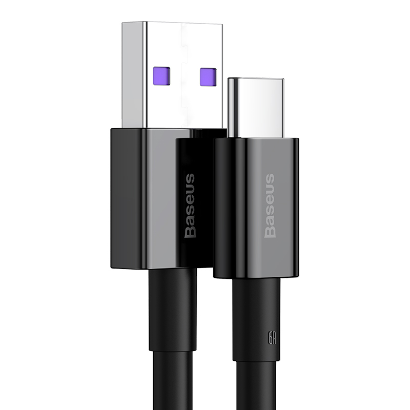 倍思(BASEUS) 优胜系列 快充数据线 USBtoType-C66W1m[简装]1米*2条 颜色随机高清大图