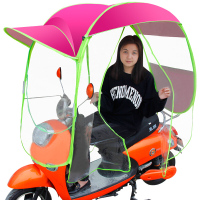 电动车雨棚蓬遮阳伞全封闭新款防雨防晒摩托车挡风罩挡雨透明雨伞