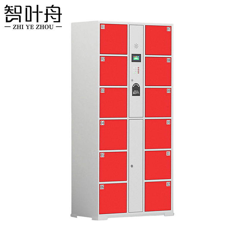 智叶舟智能储物柜指纹密码12门850*460*1800mm台高清大图
