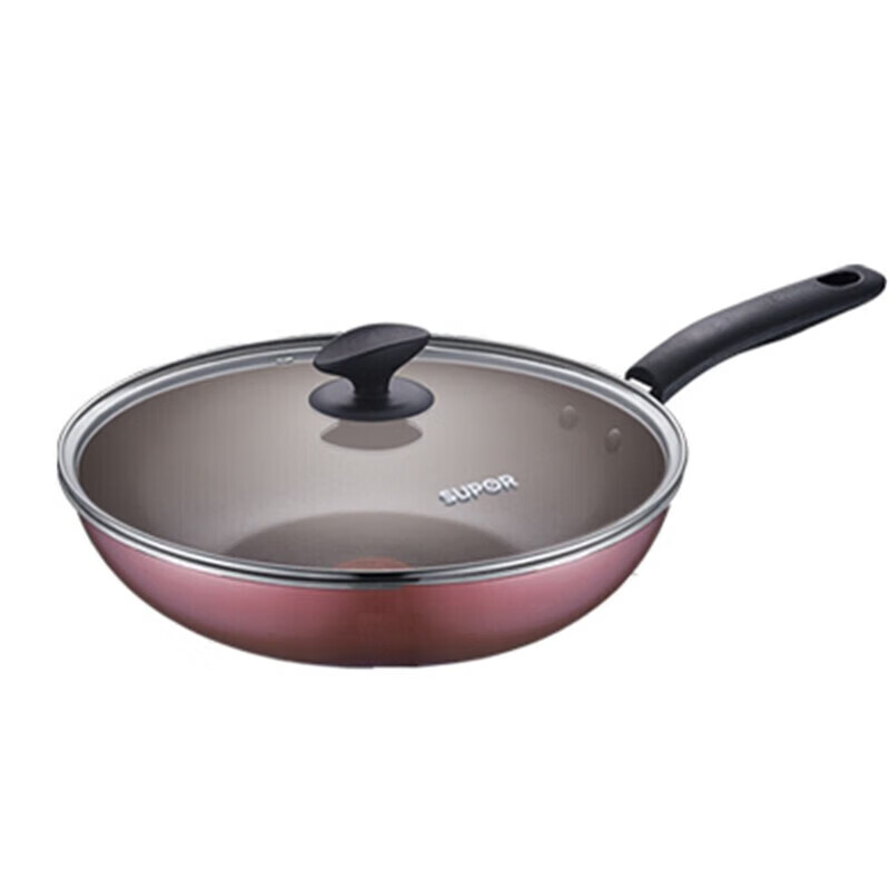 苏泊尔(SUPOR)味家系列火红点炒锅30CM+煎锅24CM两件套锅具VTP1604T高清大图