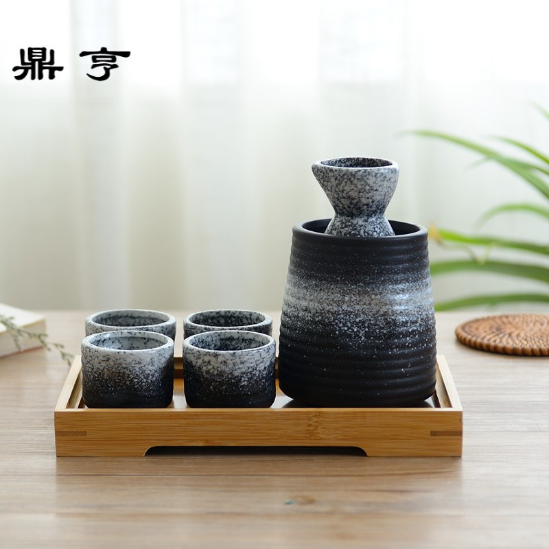 鼎亨日式清酒酒具套装温酒器仿古酒瓶热酒烫酒壶陶瓷煮酒酒盅白酒
