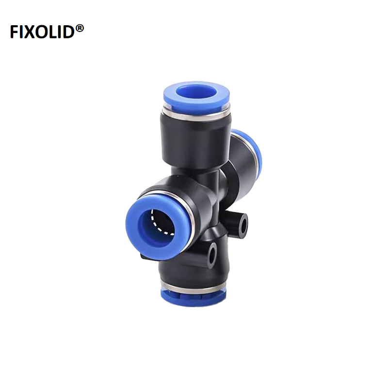 FIXOLID 气管快速接头十字四通接头 PZA-8 个高清大图