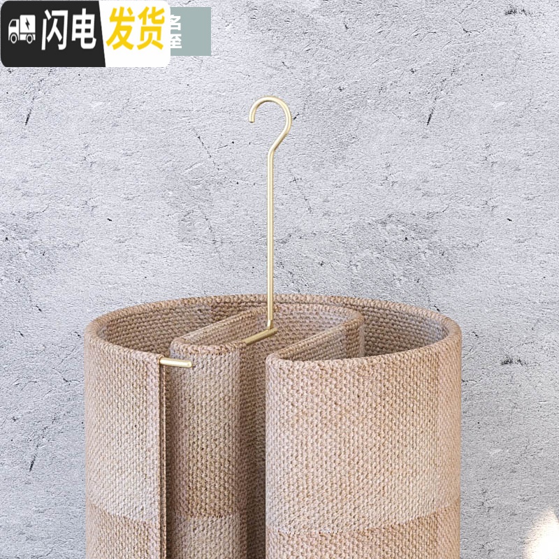 三维工匠铝合金晒被子床单旋转晾衣架圆形阳台晾被套螺旋式晒衣架 土豪金色(铝合金不生锈挂钩可折叠可悬挂) 1晾衣架配件高清大图