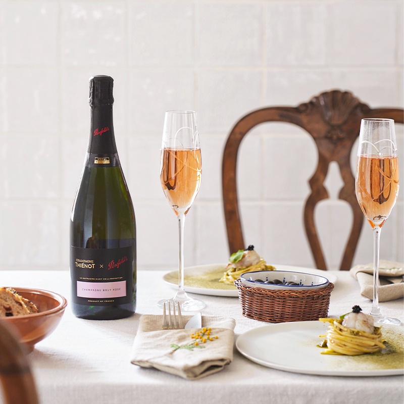 奔富penfolds亭诺桃红香槟法国原瓶进口葡萄酒桃红香槟750ml单支