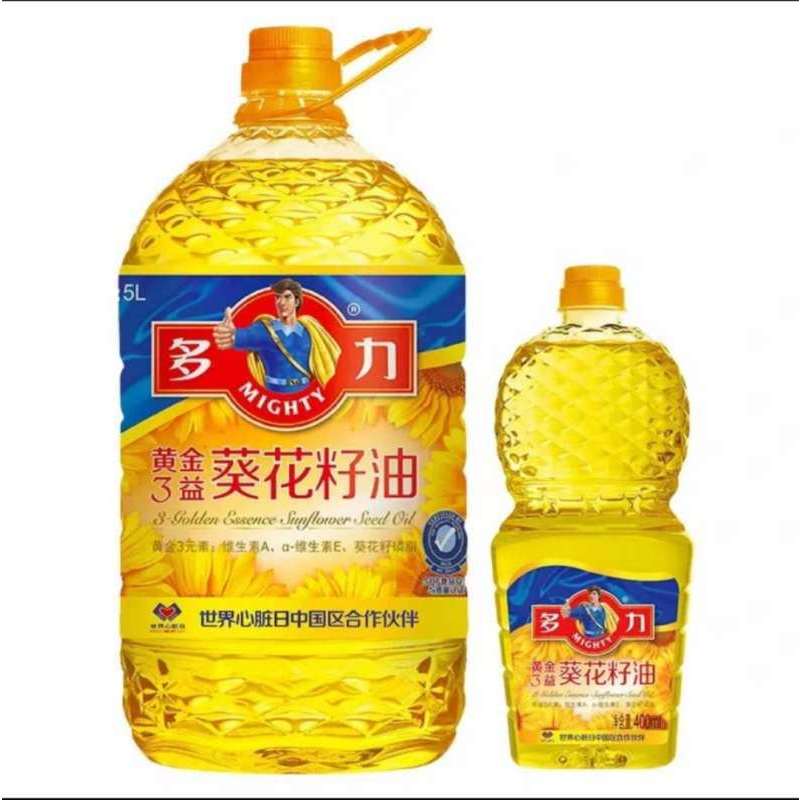 多力(MIGHTY) 黄金3益葵花籽油5L单桶装